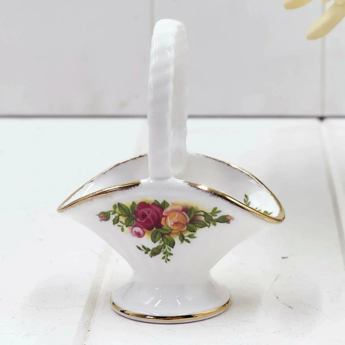 Royal Albert Old Country Roses Wide Basket - Exquisite Homewares 