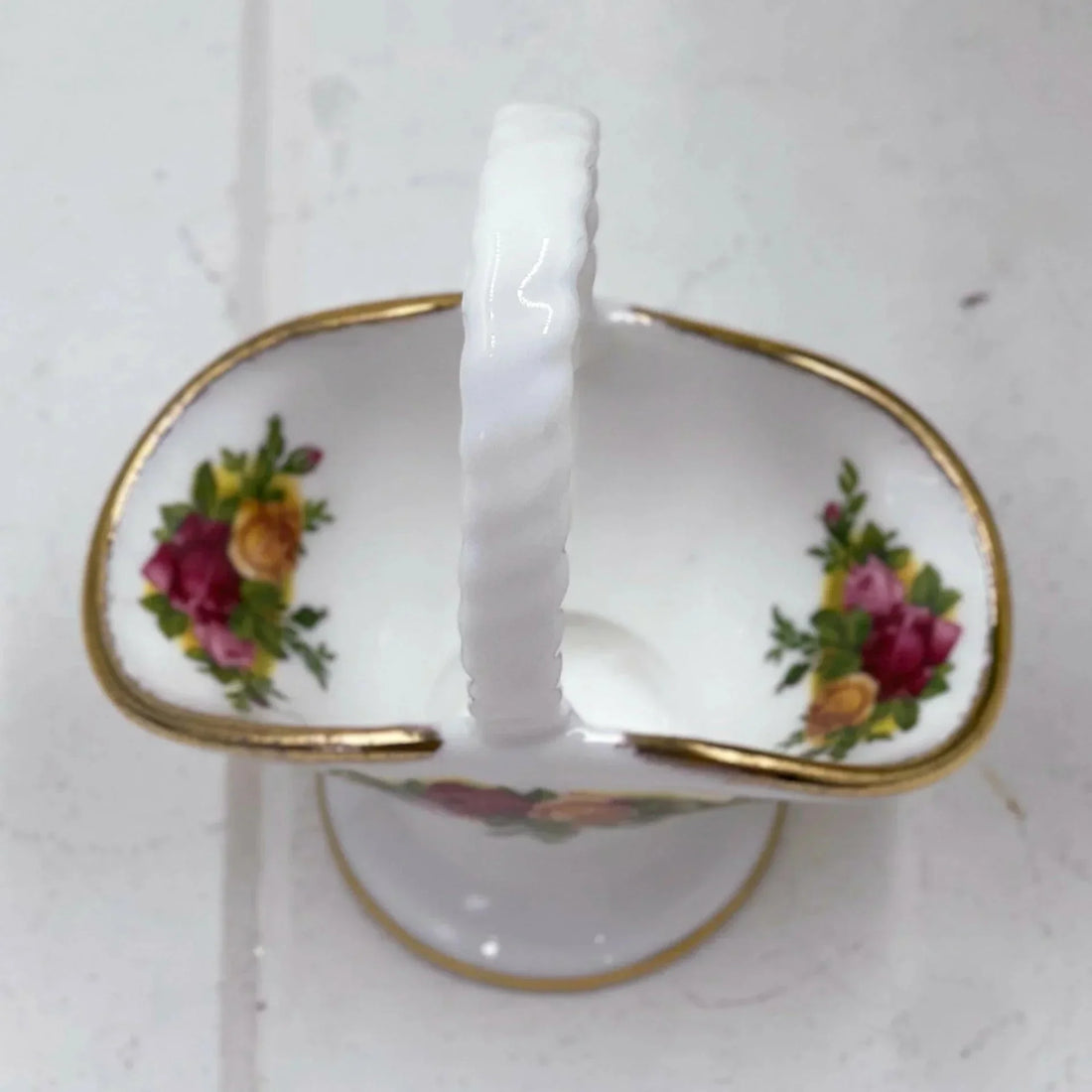 Royal Albert Old Country Roses Wide Basket - Exquisite Homewares 