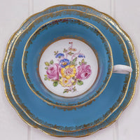 Royal Albert 1097 Blue Trio - Turquoise Border England Bone China