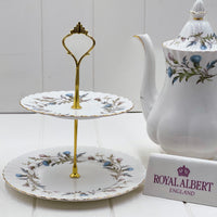 Royal Albert Vintage Brigadoon 2-tier Cake Stand