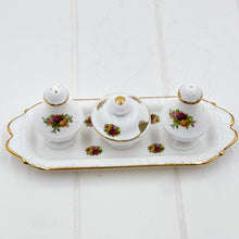 Load image into Gallery viewer, Royal Albert Old Country Roses Cruet Set with Tray
