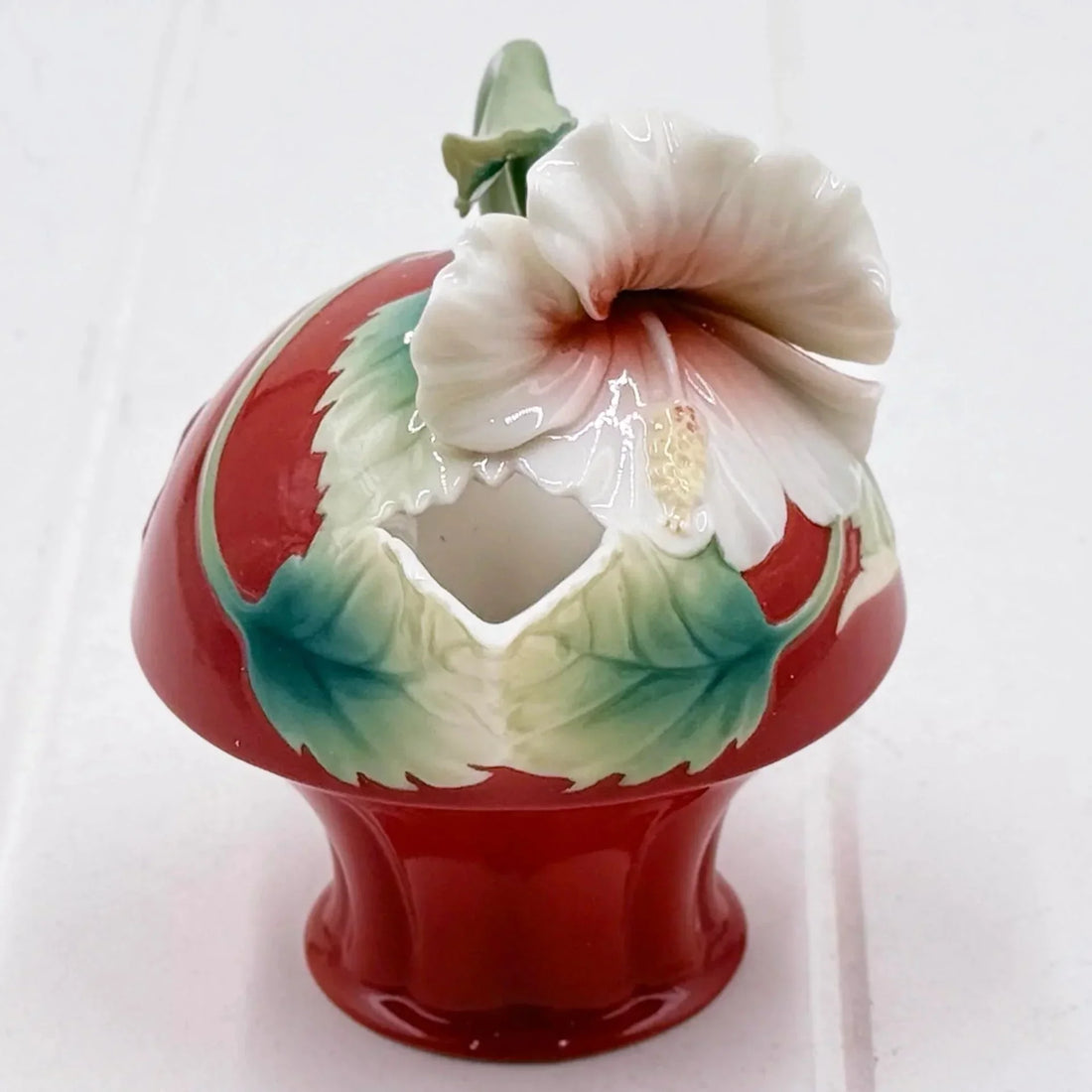Franz Island Beauty Hibiscus Flower Porcelain Creamer