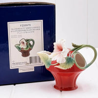 Franz Island Beauty Hibiscus Flower Porcelain Creamer