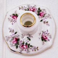 Royal Albert Vintage Lavender Rose Candle Holder