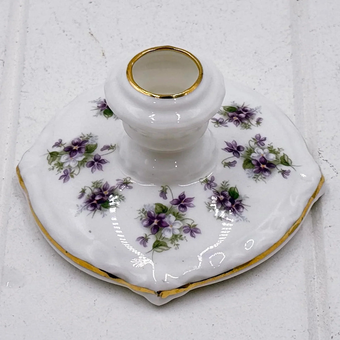 Royal Albert Vintage Sweet Violets Candle Holder