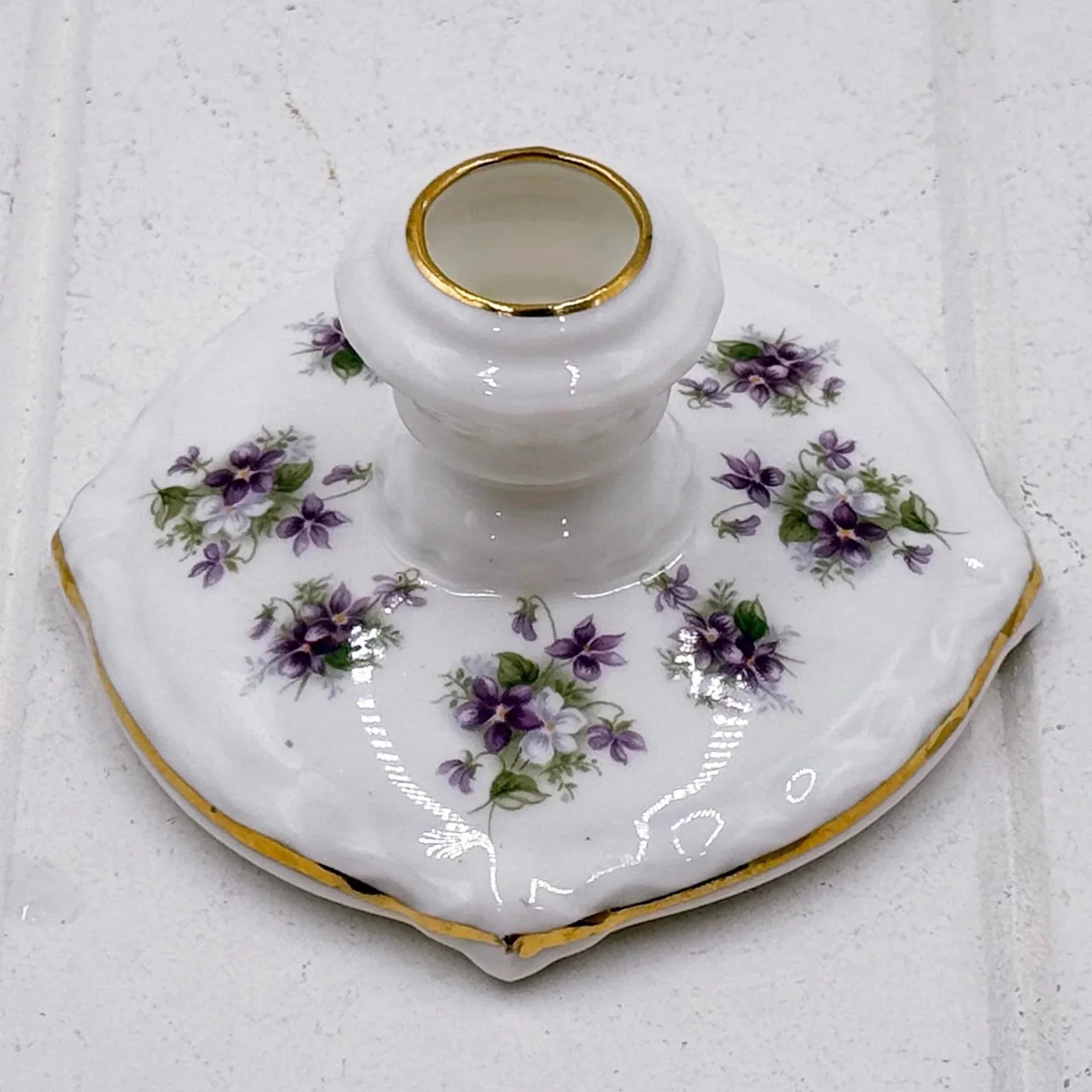 Royal Albert Vintage Sweet Violets Candle Holder