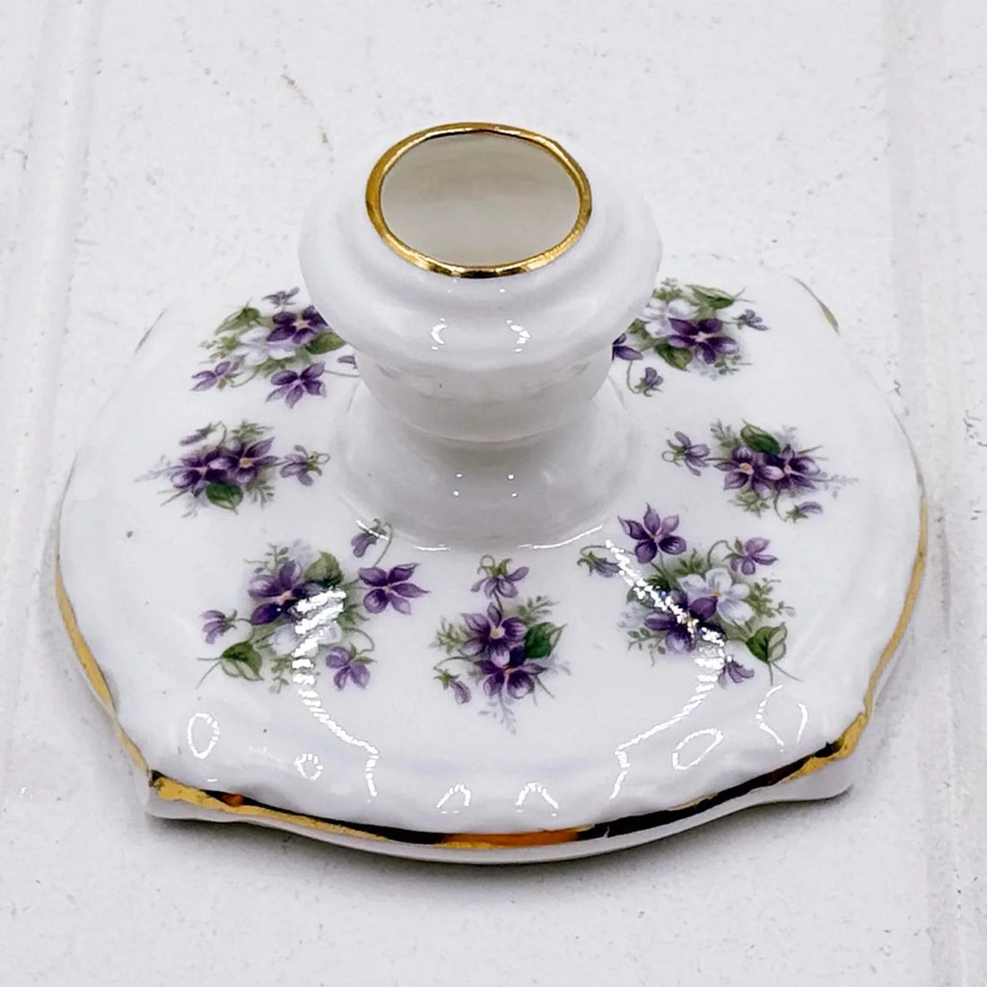 Royal Albert Vintage Sweet Violets Candle Holder