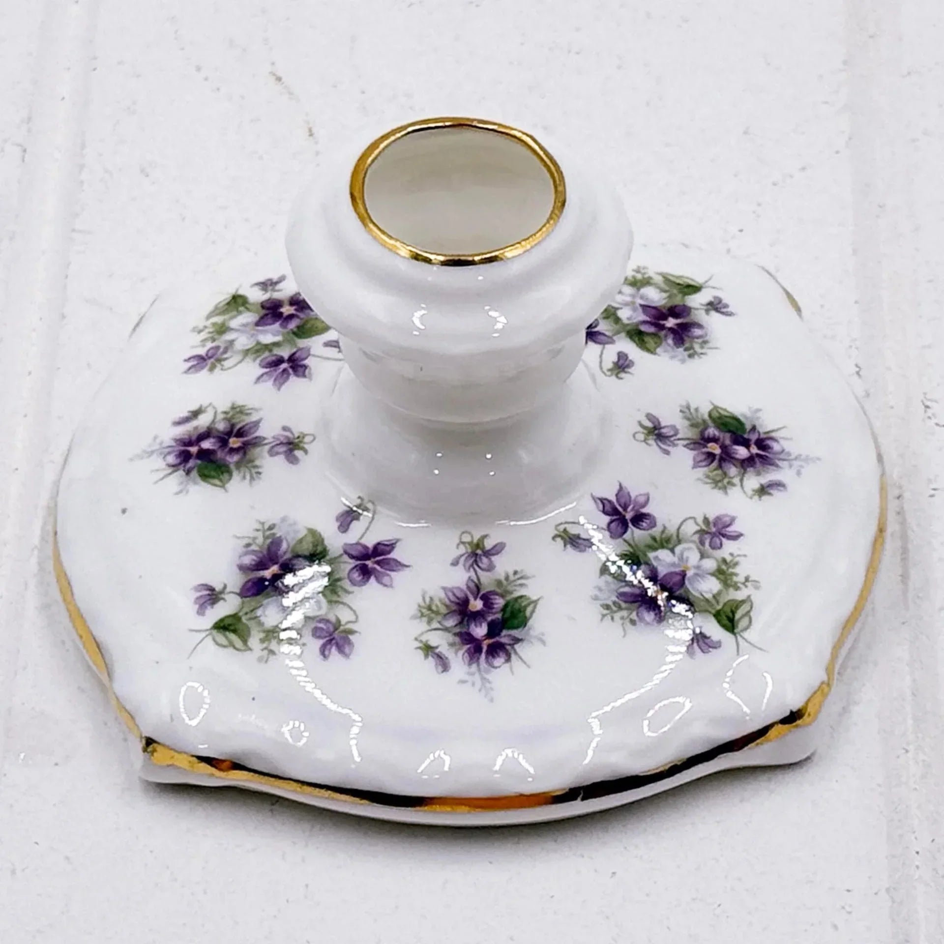 Royal Albert Vintage Sweet Violets Candle Holder