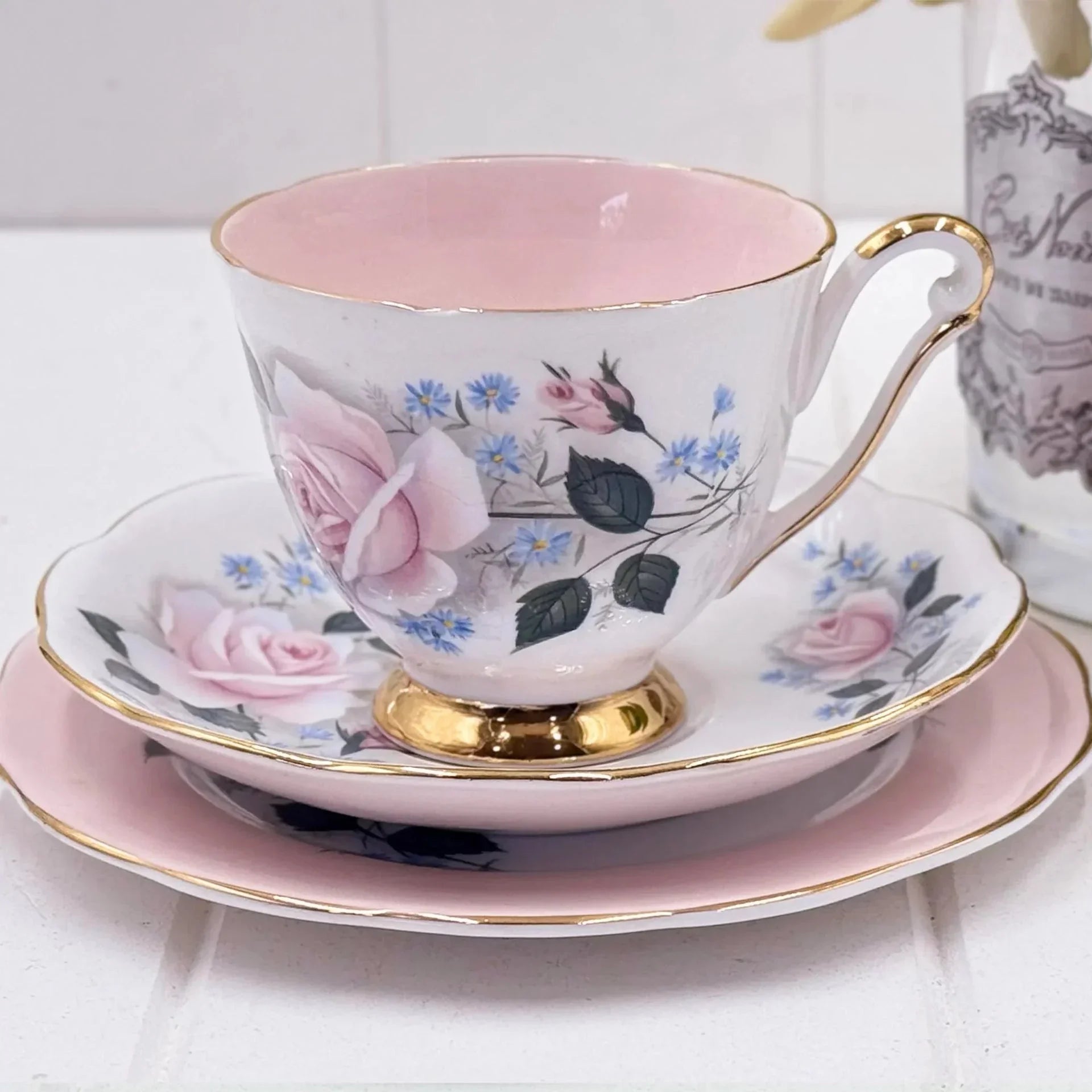 Queen Anne Cherie Delicate Pink Trio