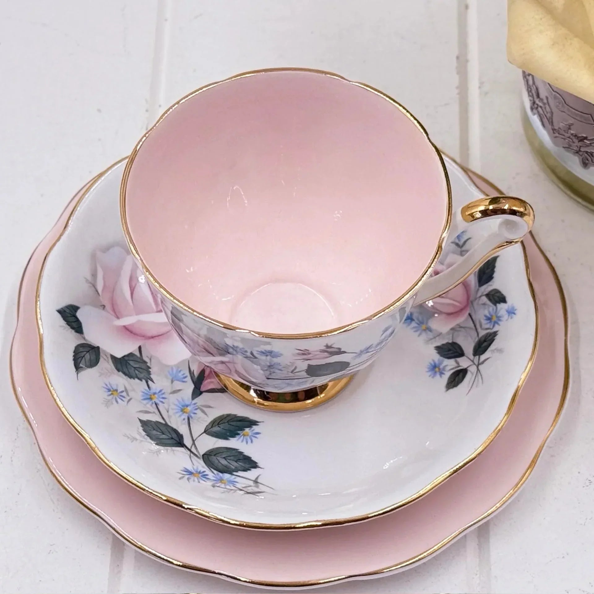 Queen Anne Cherie Delicate Pink Trio