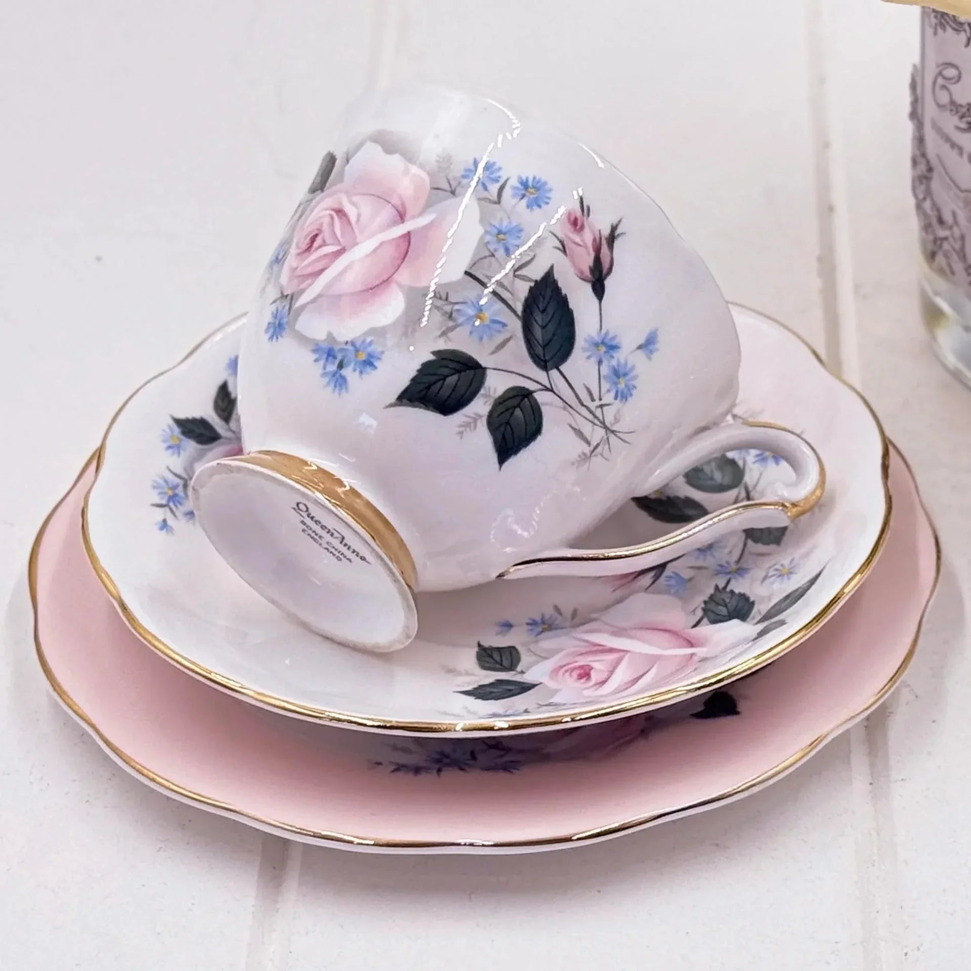 Queen Anne Cherie Delicate Pink Trio