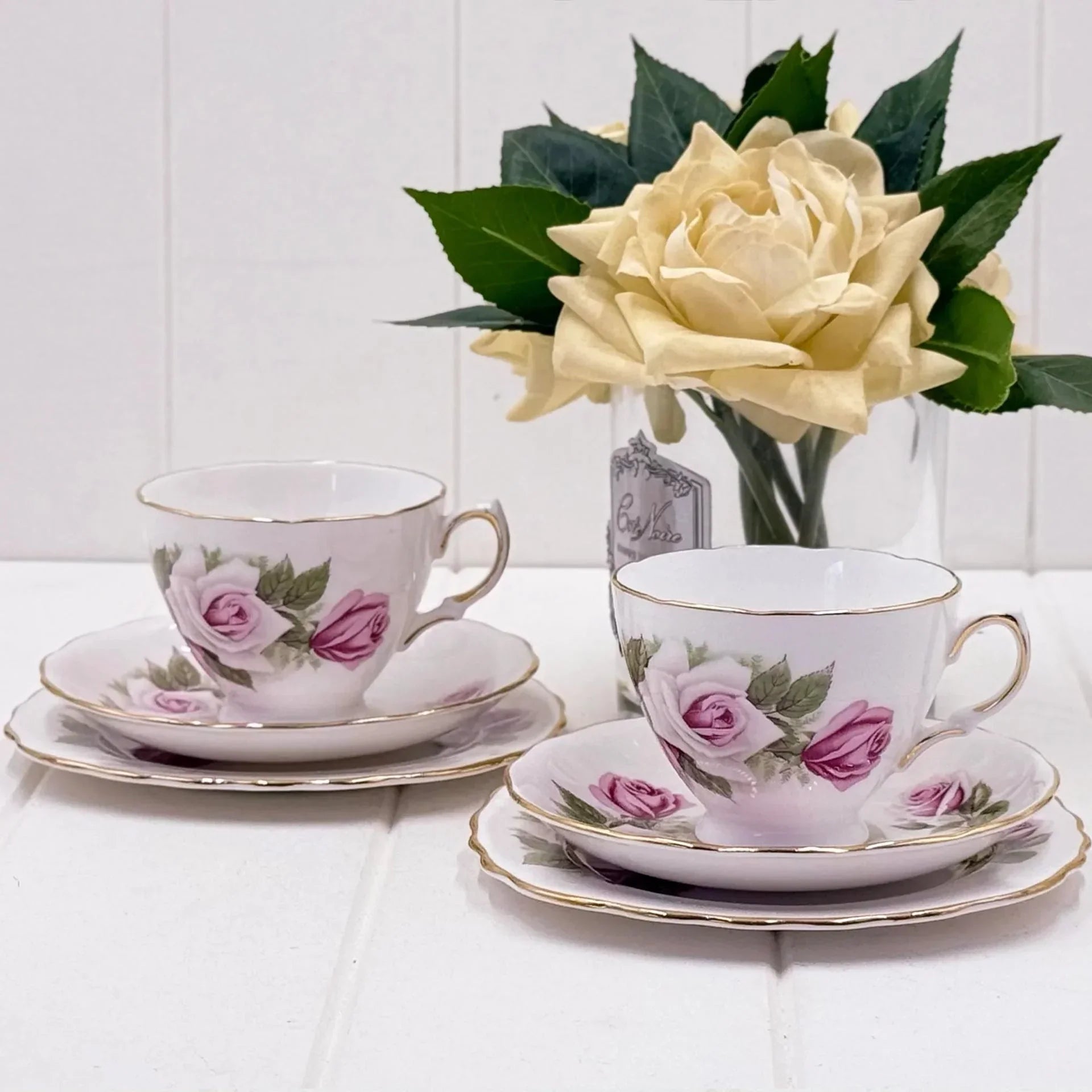Royal Vale Pink Roses Trio