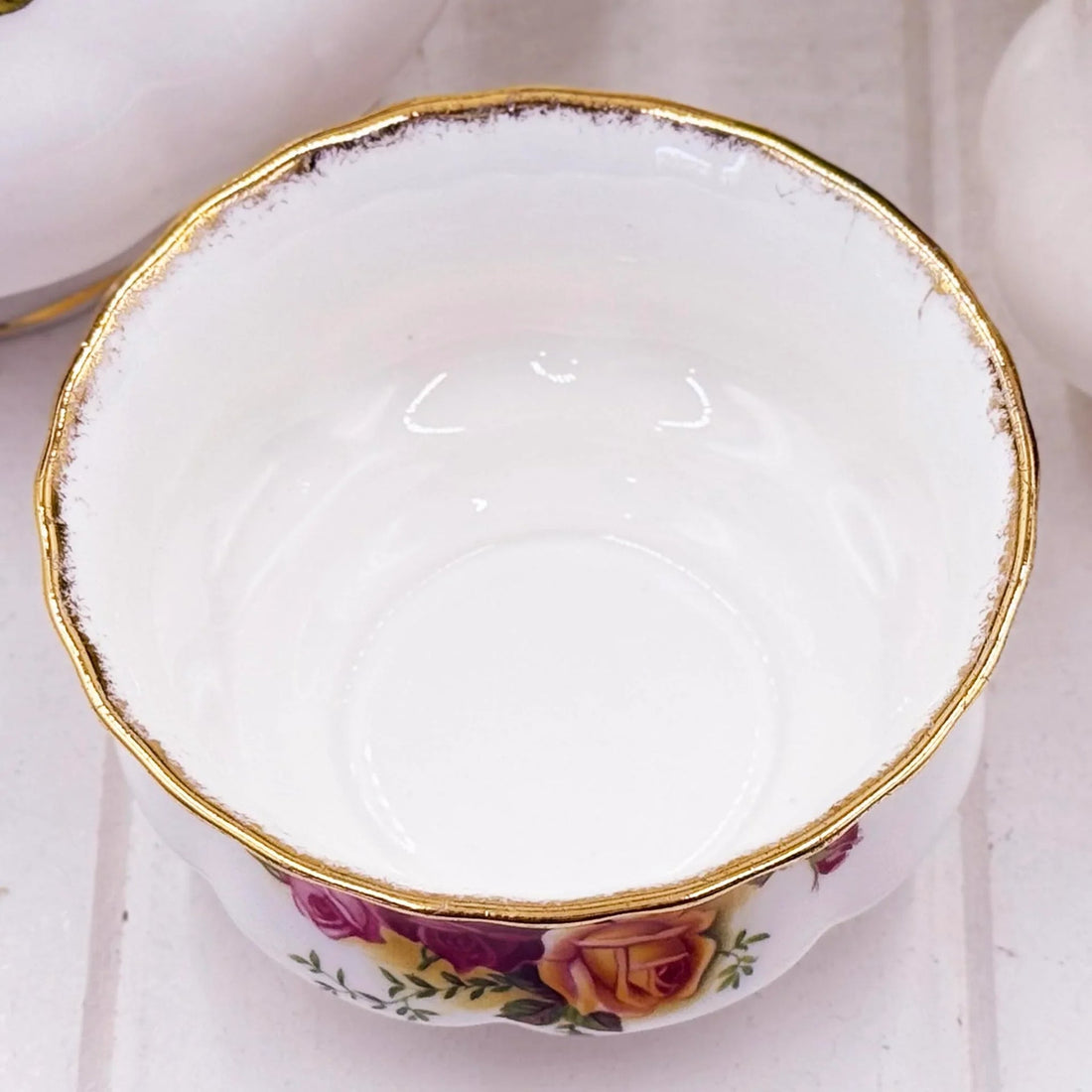 Royal Albert Vintage Old Country Roses Large Teapot, Sugar and Creamer Set