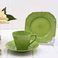 Victoria Fine China Green Trio
