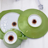 Victoria Fine China Green Trio