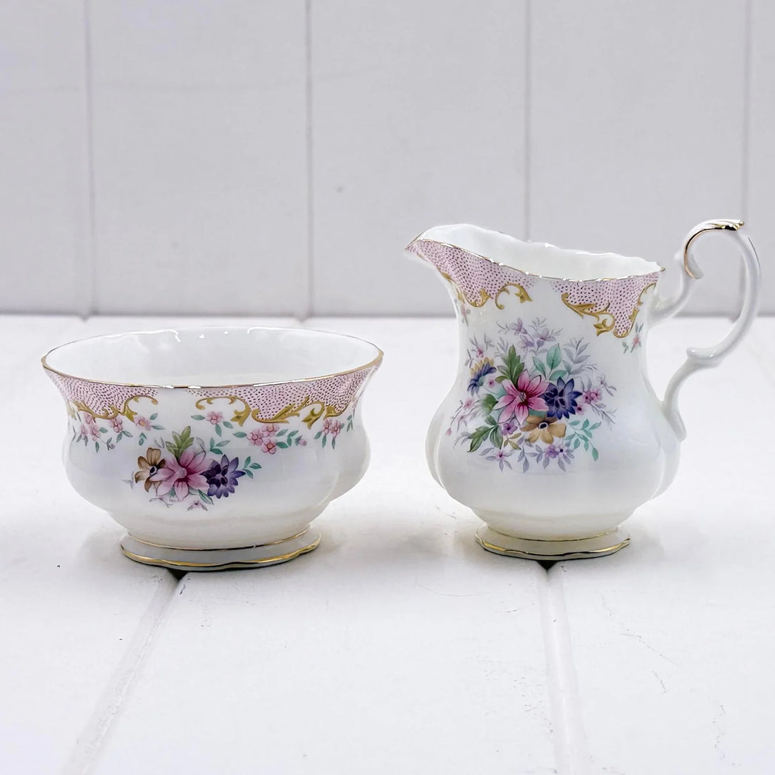 Royal Albert Serenity Small Sugar and Creamer Set