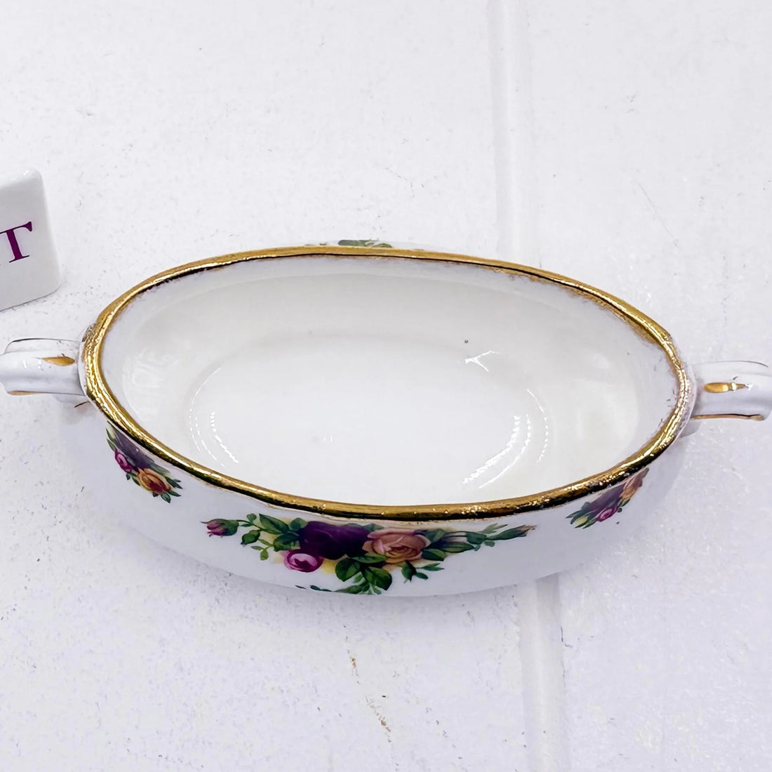Royal Albert Old Country Roses Mustard Pot