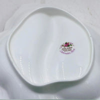 Royal Albert Lavender Rose bone china dish, elegant white porcelain with floral mark, vintage homeware