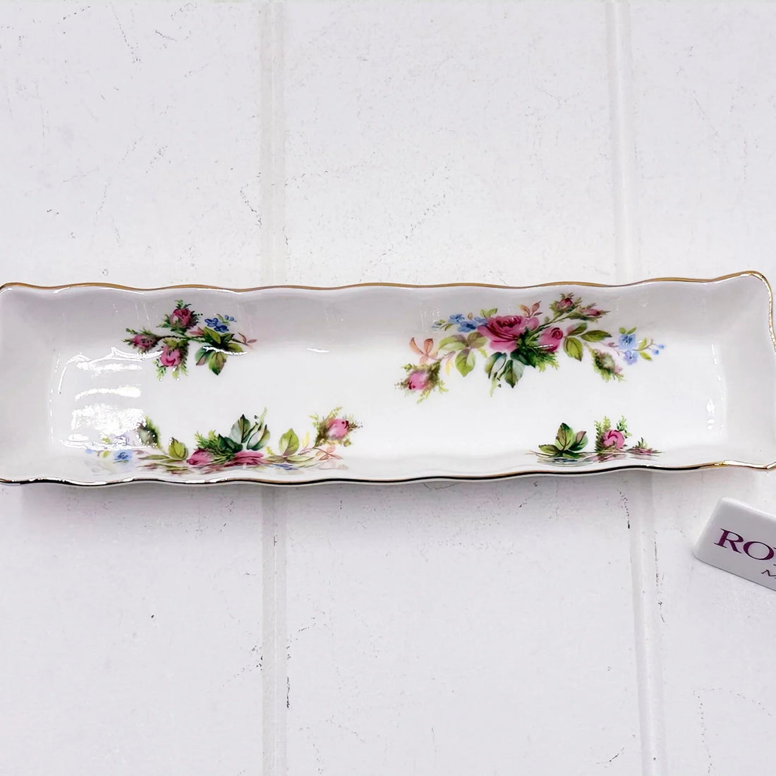 Royal Albert Moss Rose Mint Tray
