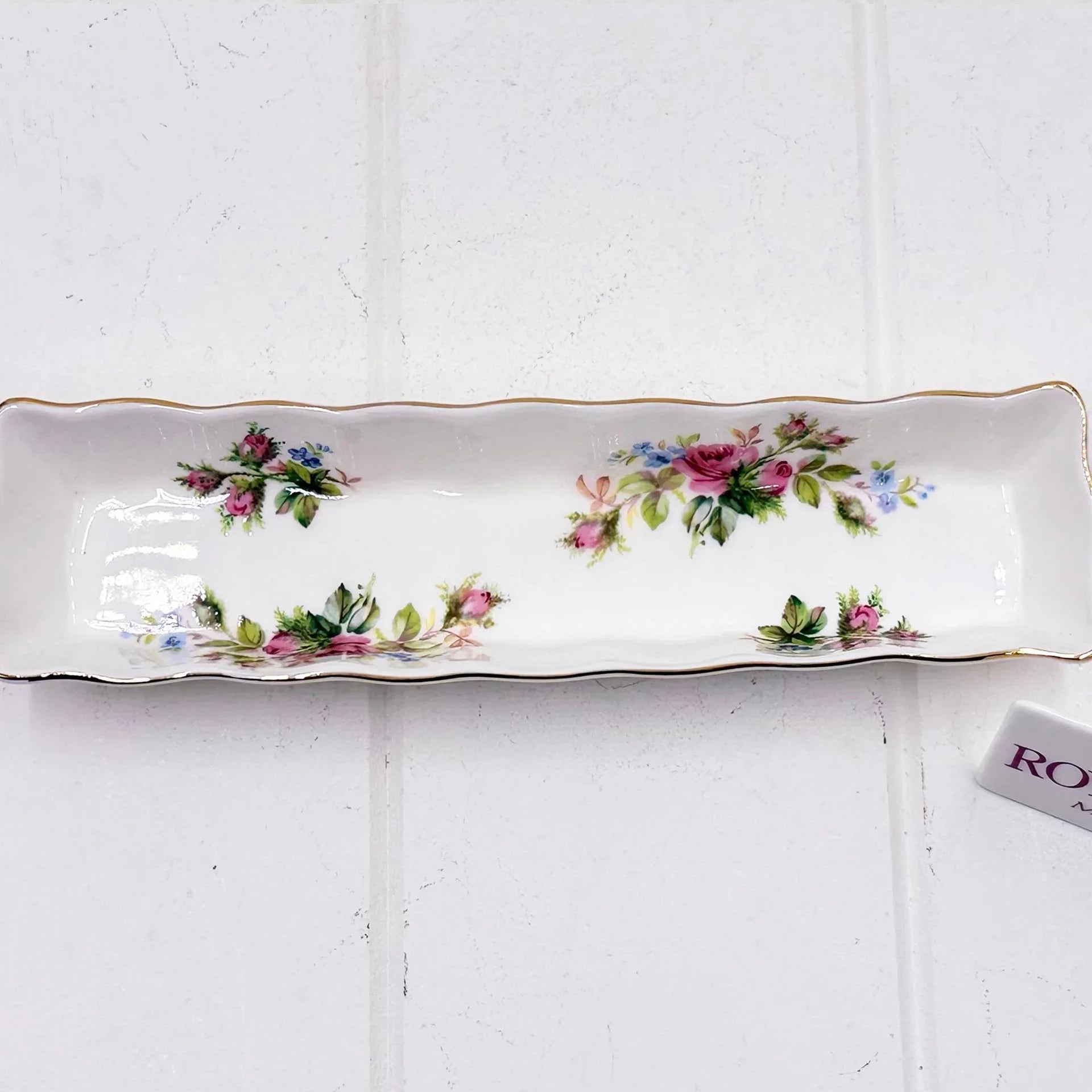 Royal Albert Moss Rose Mint Tray