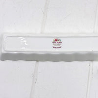 Royal Albert Bone China Moss Rose dish, vintage English homeware with floral mark