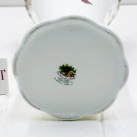 Royal Albert Old Country Roses bone china teapot base, vintage floral design, made in England