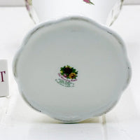 Royal Albert Old Country Roses bone china teapot base, vintage floral design, made in England