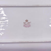 Royal Albert Bone China Lady Carlyle mark, vintage English porcelain with crown logo, elegant home decor