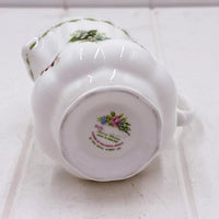 Vintage Royal Albert bone china pitcher, Flower of the Month series, made in England, floral design
