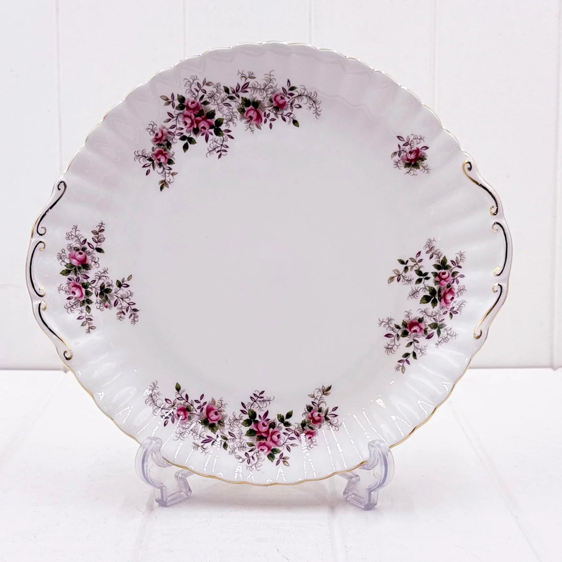 Royal Albert Lavender Rose Tabbed Cake Plate