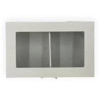Modern silver wall switch plate with sleek rectangular design for contemporary home décor