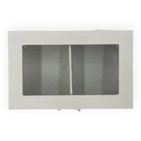White Rectangle Timber Box - 10cm