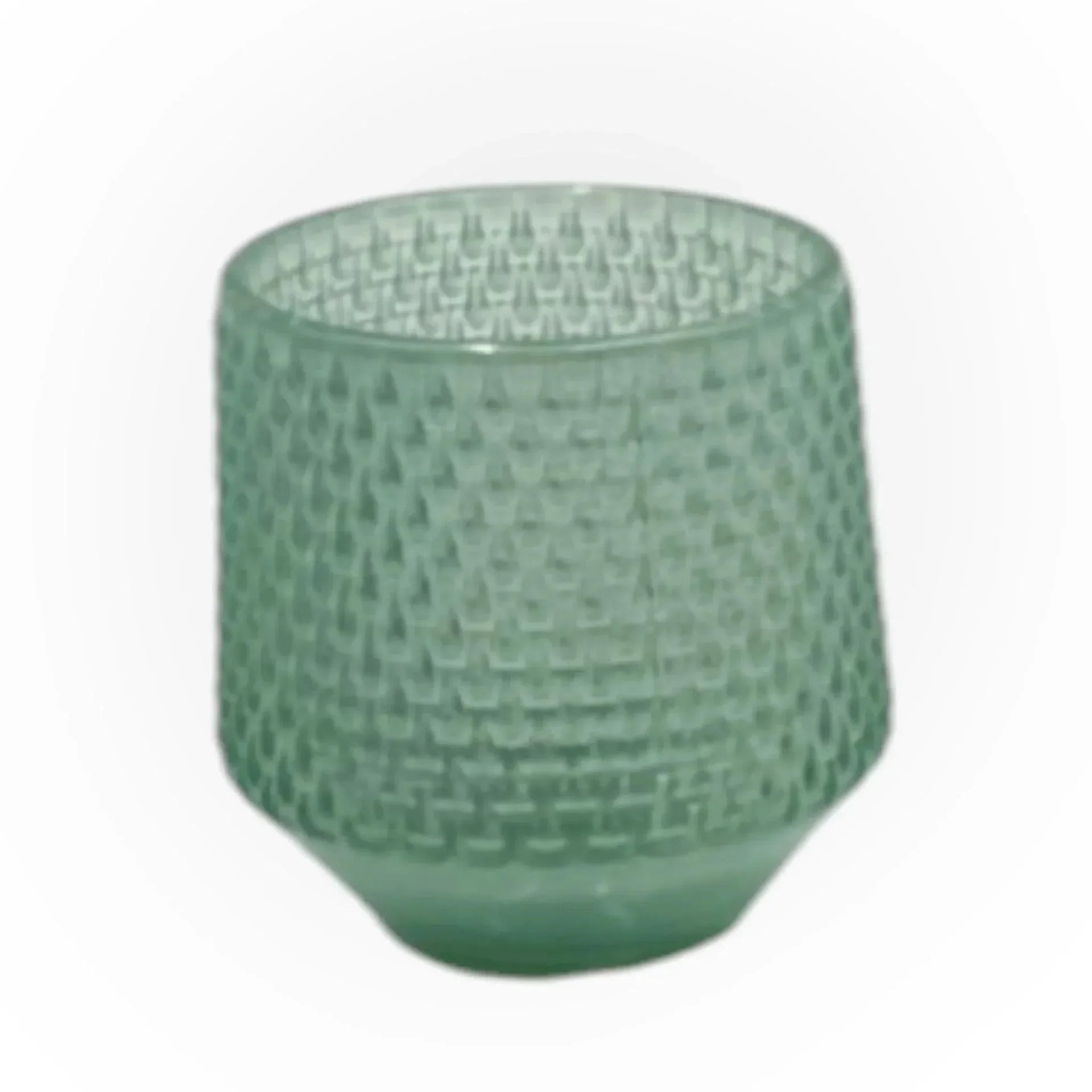 Glass Tealight Holder 7.5cm -Blue, White or Sage