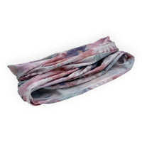Floral print headband with soft pastel hues, perfect for home décor or fashion accessory
