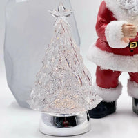 Light-Up Glitter Water Globe Tree - House Journey