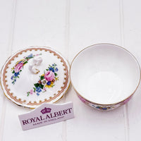 Royal Albert Lady Carlyle Lidded Bowl — Vintage Bone China, Made in England