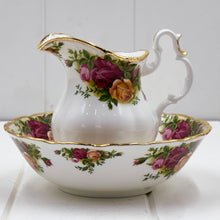 Load image into Gallery viewer, Royal Albert Old Country Roses Small Pitcher and Bowl
