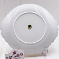 Royal Albert Old Country Roses Cake Plate — Tabbed, 27cm x 25cm, Vintage Bone China, Made in England