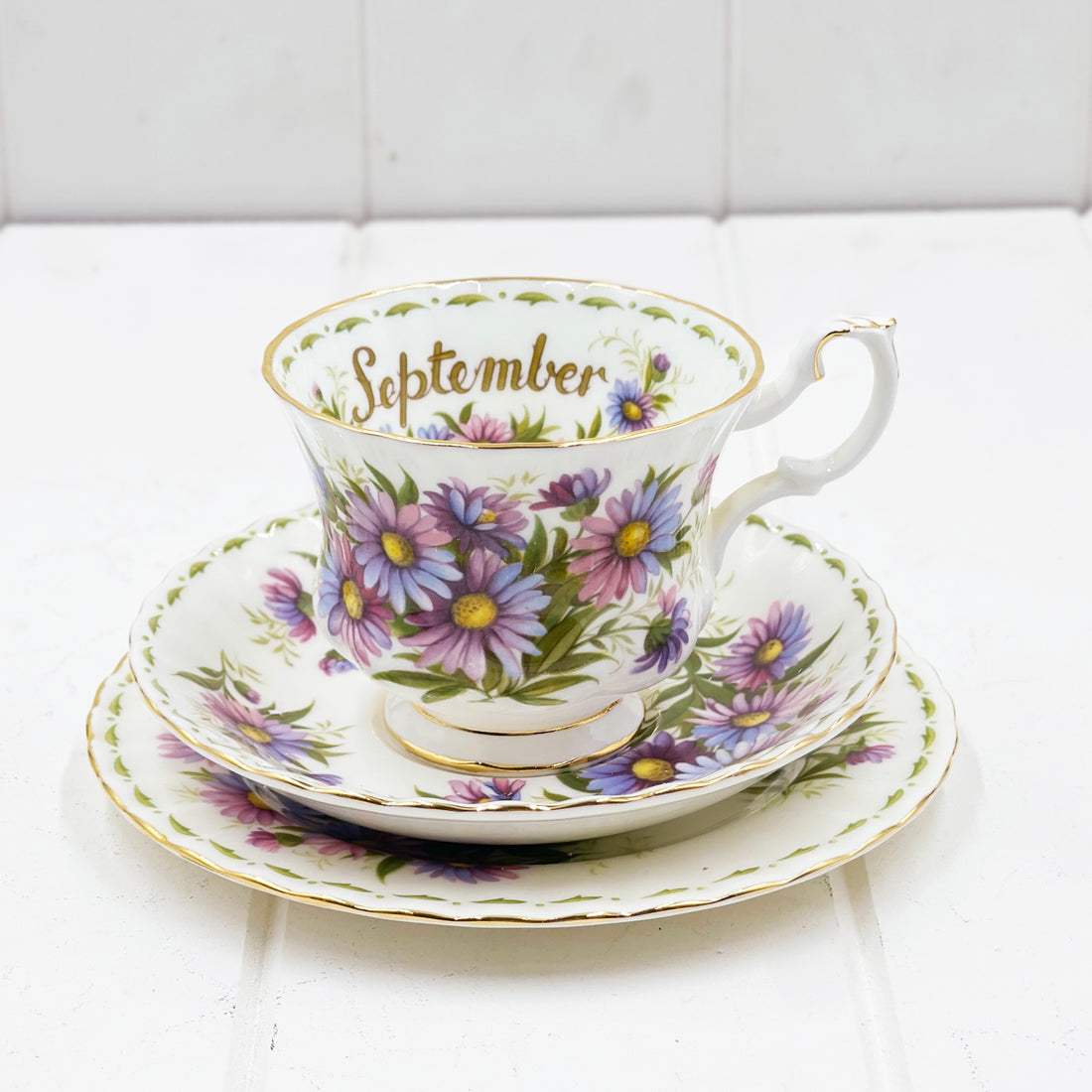 Royal Albert Flower of the Month September Trio