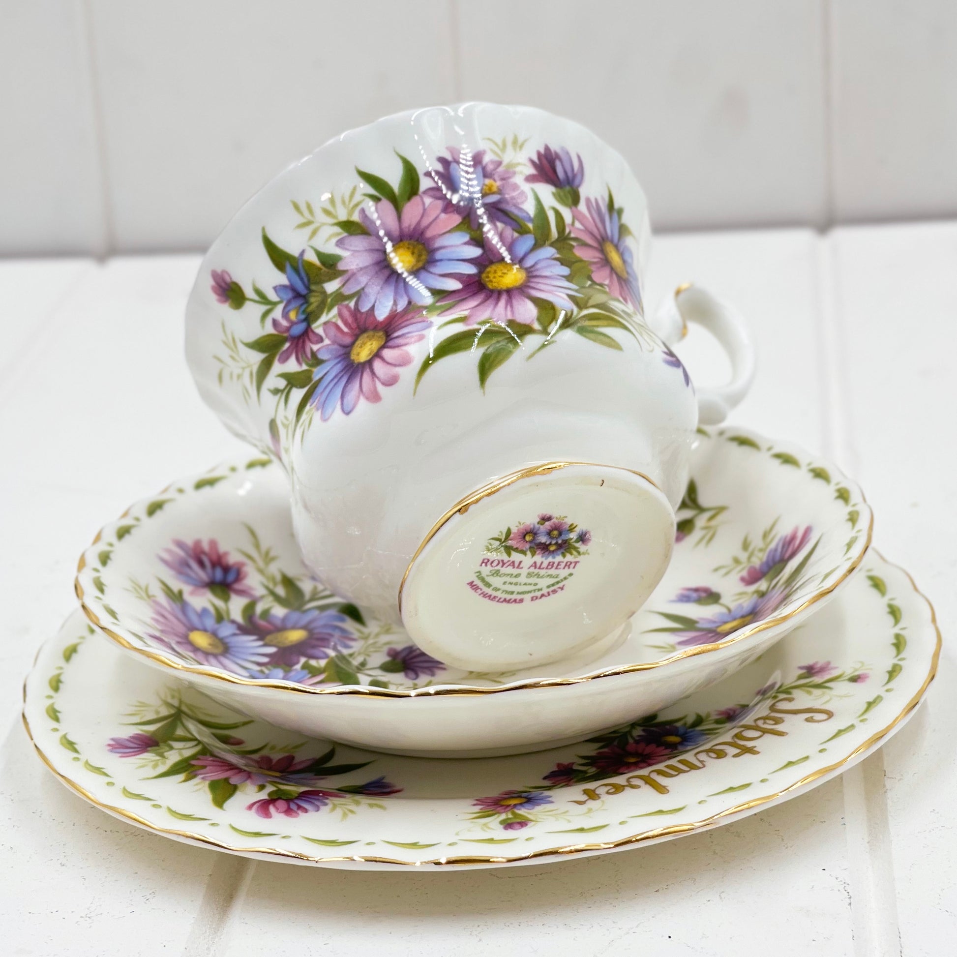 Royal Albert Flower of the Month September Trio