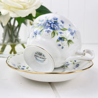 Royal Albert Flower of the Month - July Forget-Me-Not Breakfast Cup Duo