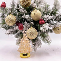 Light-Up Glitter Water Globe Tree - House Journey