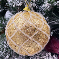 6 Pack Shatterproof Gold Baubles