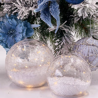 Light-Up 12cm Glass Snowball