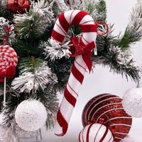 Red & White Swirl Lollypop Hanging Ornament