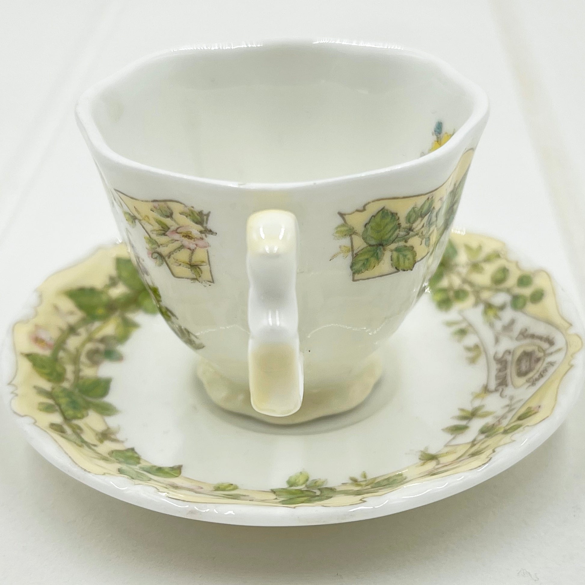 Royal Doulton Brambly Hedge Miniature Spring Teacup and Saucer Duo