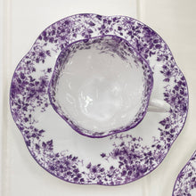 Load image into Gallery viewer, Shelley Vintage Dainty Mauve Demitasse Coffee Cup and Saucer Duo
