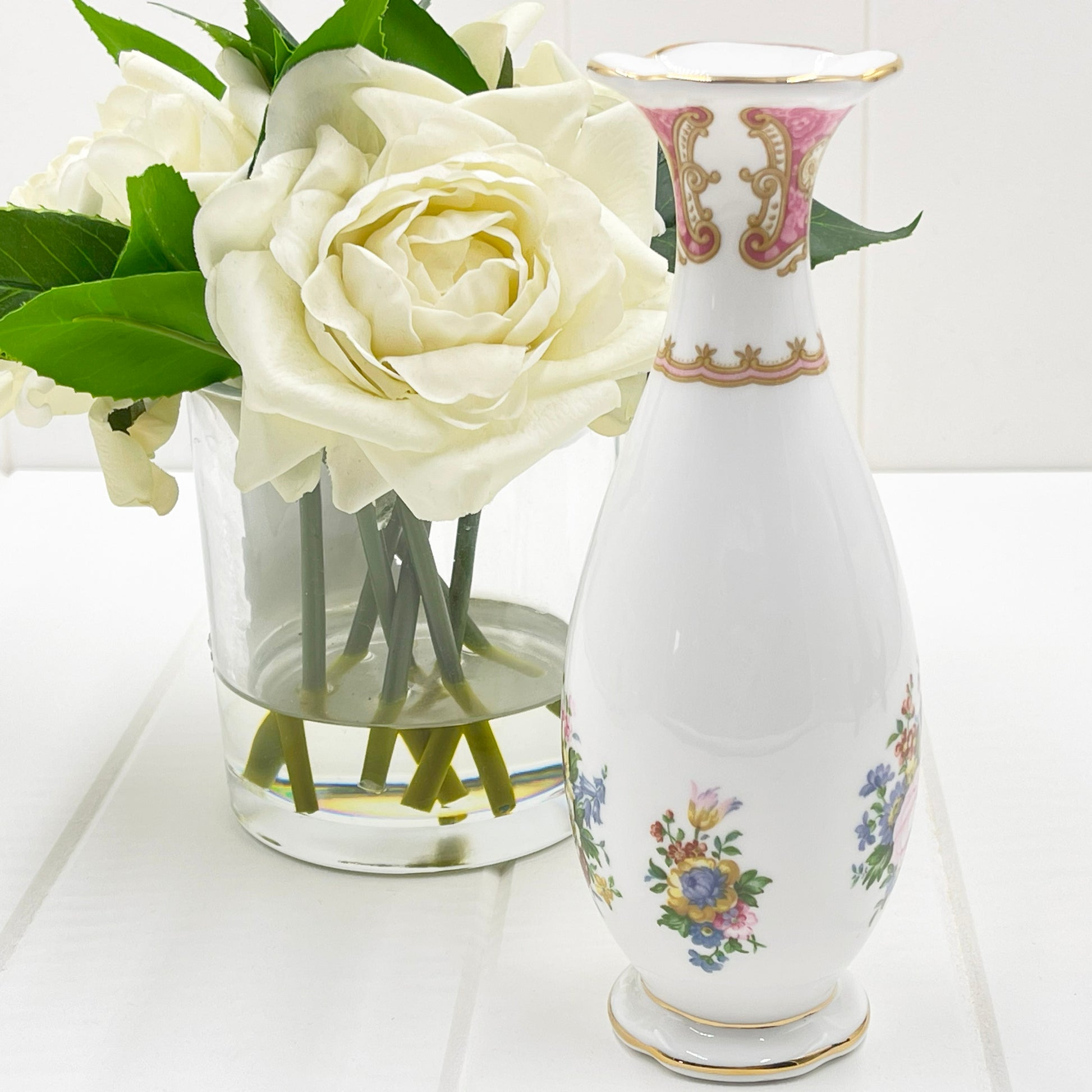 Royal Albert Vintage Lady Carlyle Stem Vase