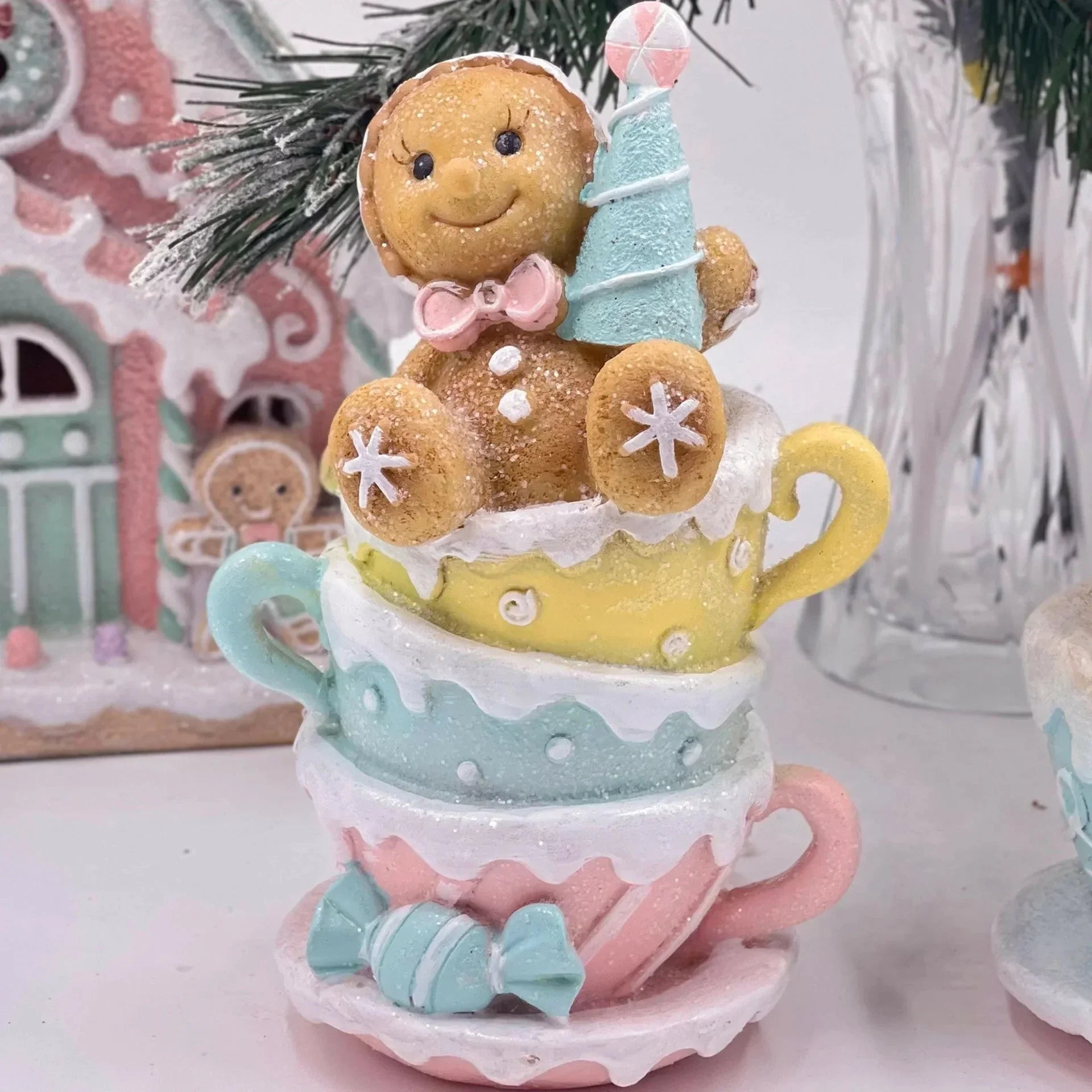 19.5cm Gingerbread Teacup - Exquisite Homewares 
