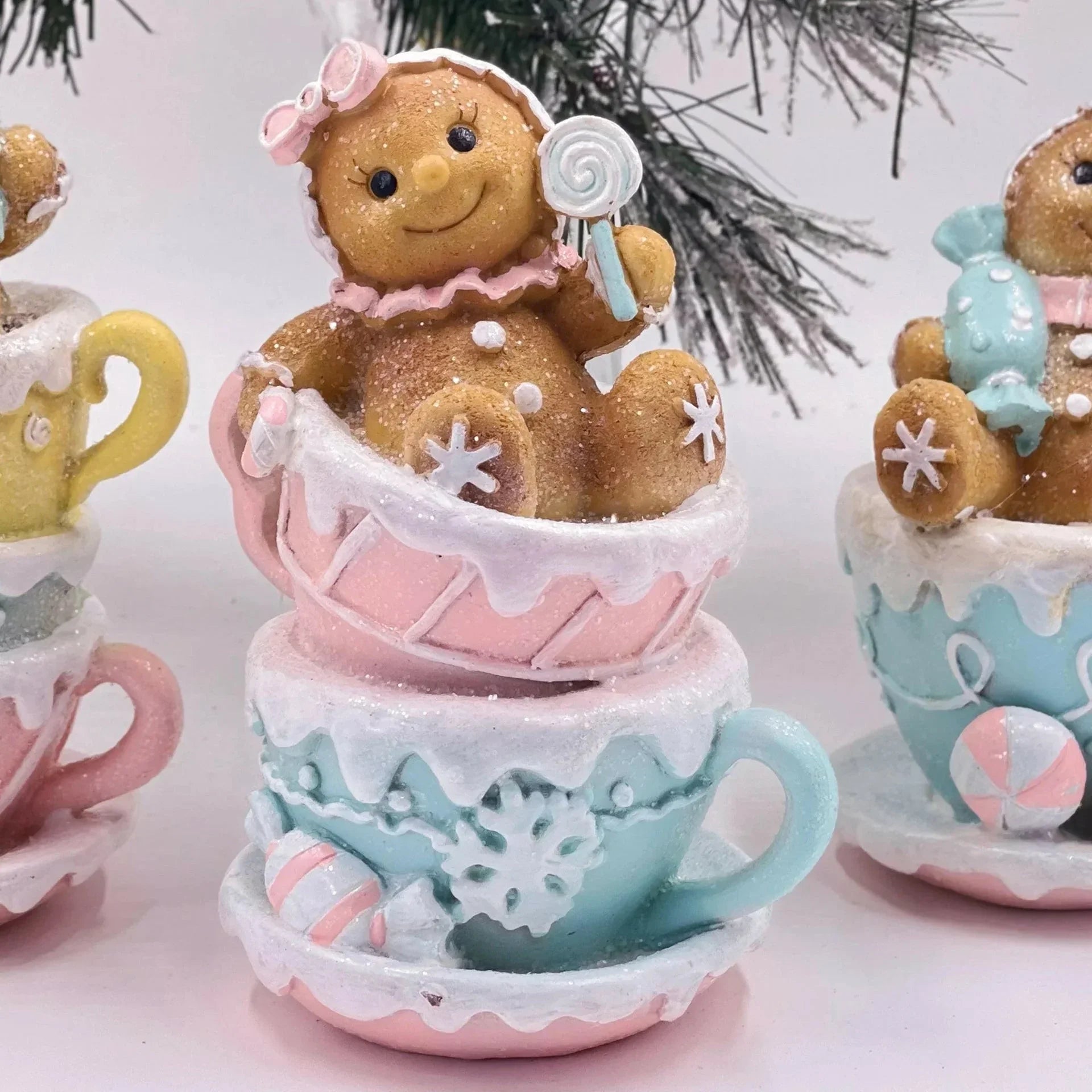 19.5cm Gingerbread Teacup - Exquisite Homewares 